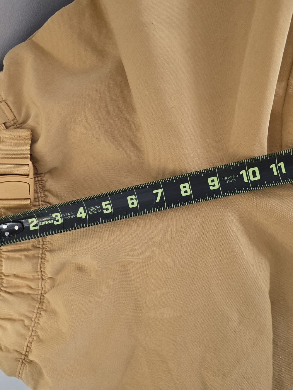 Nike Sportswear Tech Pack Woven Pants Yellow Golden Barrel Leg Womens Size S - Picture 8 of 12